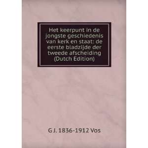   en staat de eerste bladzijde der tweede afscheiding (Dutch Edition
