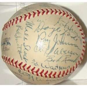   1948 Chicago Cubs Team (29) SIGNED Frick Baseball
