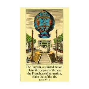  The English Claim the Sea the French the Air 20x30 poster 