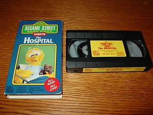 Sesame Street Visits the Hospital 1990 VHS Video Big Bird Maria  