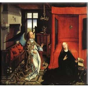 The Annunciation 30x28 Streched Canvas Art by Weyden, Rogier van der