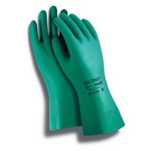 Ansell Sol Vex II 37 676 Nitrile Glove, Chemical Resistant, Straight 
