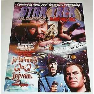  Star Trek Klingons Blood Will Tell IDW Publishing 24 by 