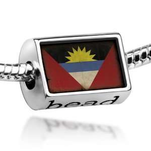 Beads Antigua and Barbuda Flag   Pandora Charm & Bracelet Compatible