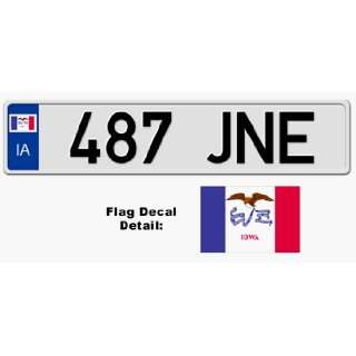  EUROSTYLE PLATE    EMBOSSED WITH YOUR CUSTOM NUMBER