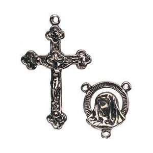  Darice Rosary Metal Charms 2 Assorted/Pkg Antique Silver 