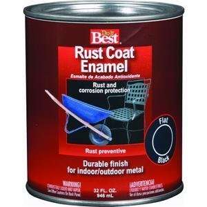  Do it Best Rust Coat Enamel, SATIN BLACK RUST ENAMEL