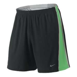  Nike 7 Inseam Black/Verde Green Dri FIT Tempo Two In One 