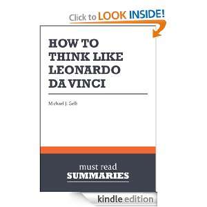   Vinci   Michael J. Gelb Must Read Summaries  Kindle Store
