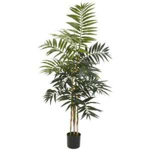 Exclusive By Nearly Natural 4 Ft Bamboo Palm Silk Tree  