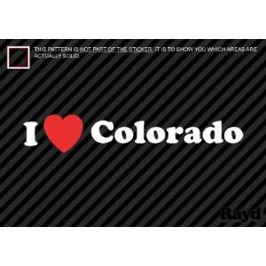  (2x) I Love Colorado   Sticker   Decal   Die Cut 