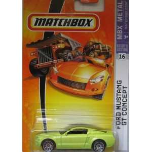   Car # 16   Metallic Lime Coupe Ford Mustang GT Concept Toys & Games