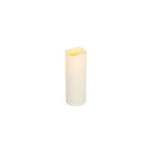  Gerson 33552   8 Bisque Pillar Wavy Edge LED Resin Candle 