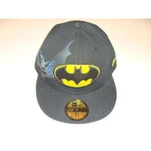  Batman New Era Hat Cap 7 1/2 Materialize Black DC NWT 