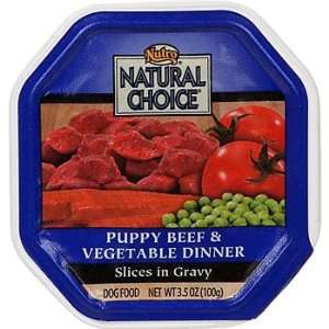   Vegetable Recipe Slices in Gravy Puppy Food Flex Tray, 3 1/2 Ounce