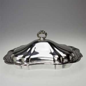 Vegetable Dish by Gorham, Silverplate Melon Design 