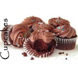 12 Gluten Free Vegan Chocolate Cupcakes with Ganache Frosting  