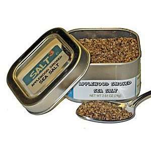 Applewood Smoked Sea Salt Tin Grocery & Gourmet Food