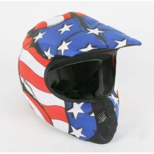  Moto Vation Racing Helmet Skinz , Color Red/White/Blue 