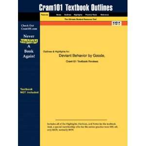  Studyguide for Deviant Behavior by Goode, ISBN 