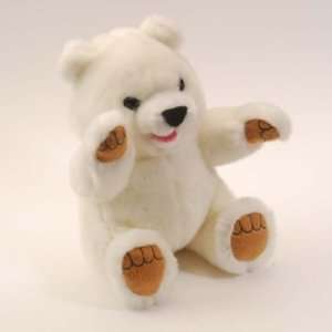  7in Baby Polar Bear Playful Pose Plush Animal Toys 