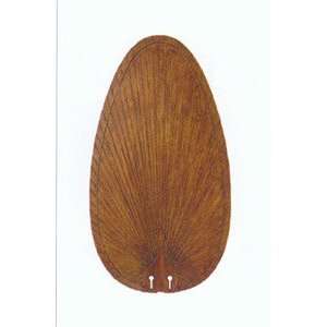    Brown Plastic Palm Oval Blade Set Of Five Plan 3