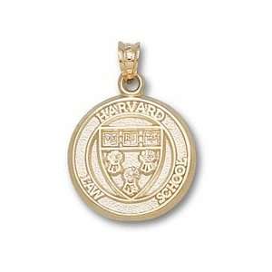  Harvard Crimson Law School Round Shield Pendant   14KT 