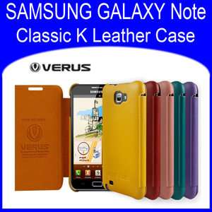 SAMSUNG GALAXY Note GT N7000 I9220 VERUS Classic K Leather Case cover 
