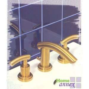   Rubinet Faucets 1ARBHOL Widespread Lavatory Set Aqua
