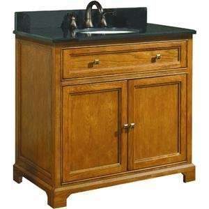  36 CARMEL OAK VANITY (Sunnywood Prod. CM3621D)