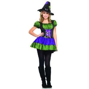Lets Party By Leg Avenue Hocus Pocus Witch Teen Costume / Blue   Size 