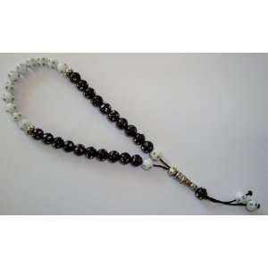   White Komboloi Prayer Worry Beads   Hand Made By Jeannie Parnell Ar01