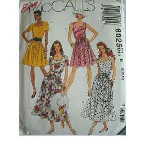   TIE BELT SIZE 8 10 12 EASY MCCALLS PATTERN 6025 Arts, Crafts & Sewing