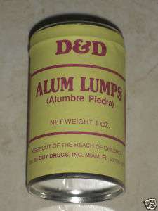 Alum Lumps (Alumbre Piedra) 1 oz  