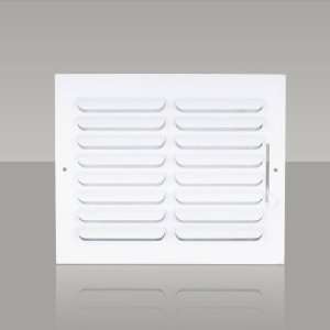 Curved Blade Multi Louver One Way Ceiling or Wall Register (Dim. 10 x 