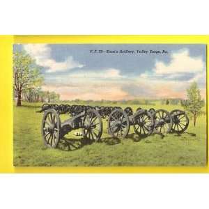  Postcard Knox Artillery Valley Forge 