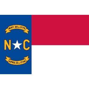  Valley Forge Nylon North Carolina State Flag, measures 3 