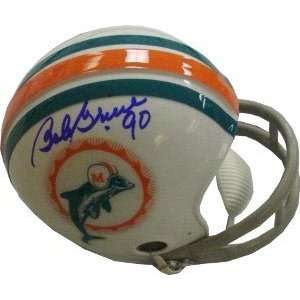  Bob Griese Signed Dolphins Mini Helmet