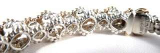 ALWAND VAHAN 4mm Sterling 14kt YG Diamond .25ct Bangle Bracelet ~ Gift 