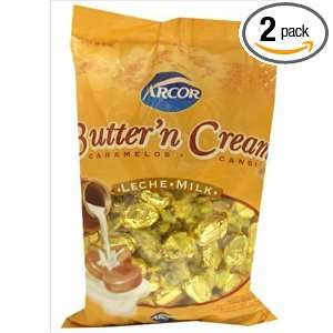 Arcor Butter N Cream Milk Flavored Kosher Candy (Dairy) 2 Packs