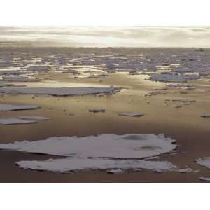  Pack Ice Melts in the Arctic Ocean Near Franz Josef Land 