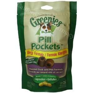  Greenies Pill Pockets For Dogs Allergy Formula (6.6 oz) 25 