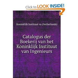  Instituut van Ingenieurs Koninklijk Instituut va (Netherlands) Books