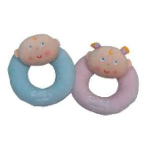  Tuc Tuc Pink Girl. Round Soft Baby Rattle and Teething Toy 