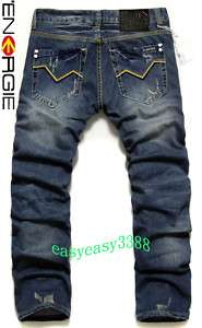 Energie Mens Raw Denim Jeans Washed Blue JE906 SIZE 29,30,32,34,36 