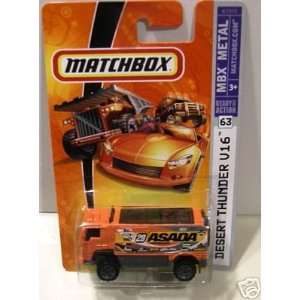   Die Cast Car # 63   Orange Desert Thunder V16 Truck Toys & Games