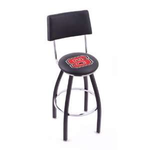 NCSU NC State Wolfpack Metal Bar Stool With Back