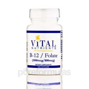 Vital Nutrients B12 / Folate (1000 mcg / 800 mcg) 100 