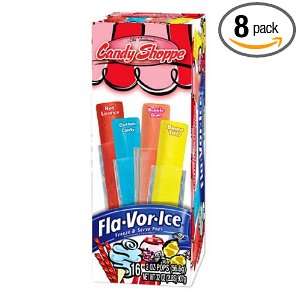 Flavor Ice Candy Shoppe, 16 Count (Pack of 8)  Grocery 