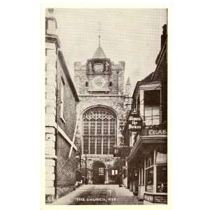    1930s Vintage Postcard The Church   Rye England UK 